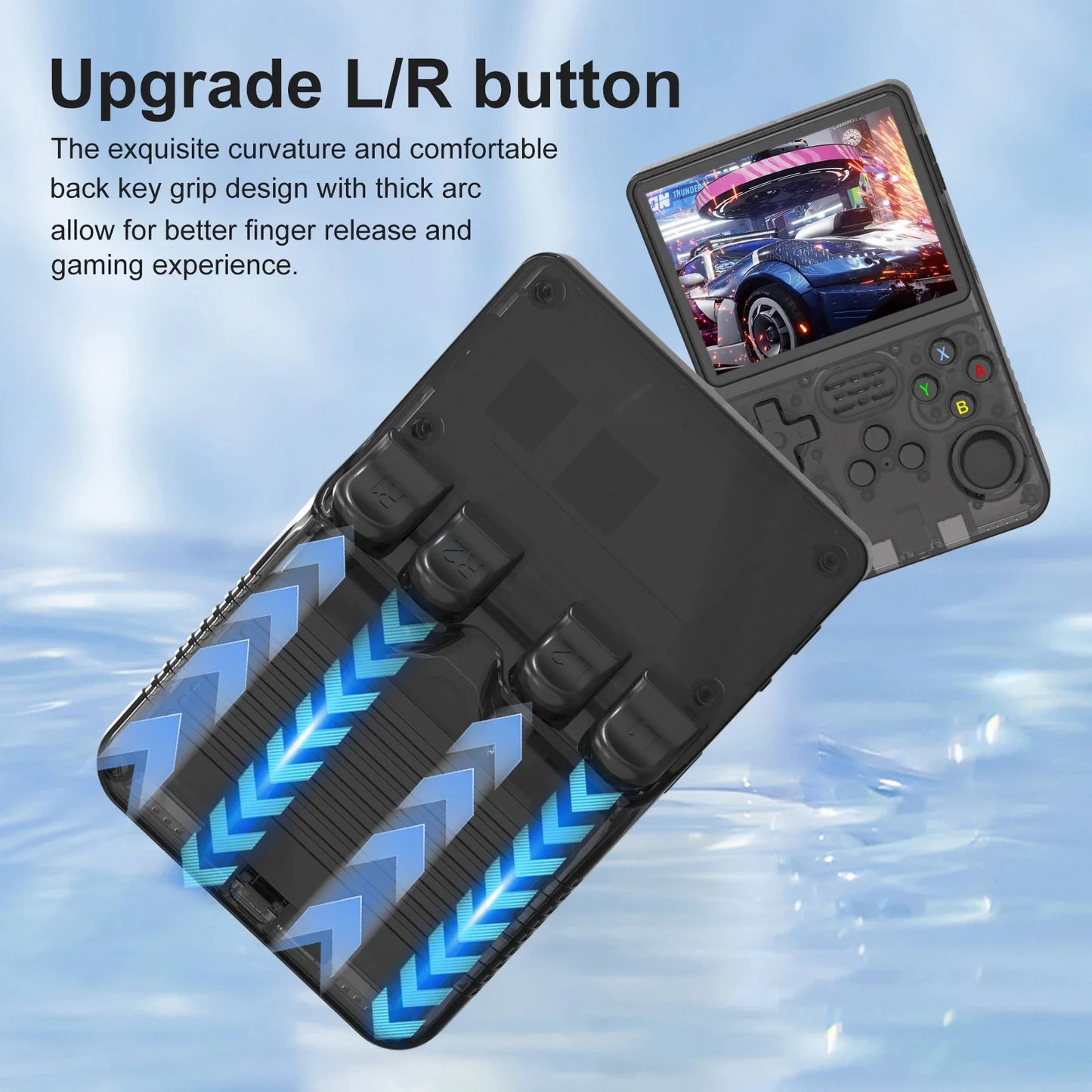 GAMINJA R36S Handheld Game Console 3.5Inch IPS 640x480 Screen Built in 64GB Memory Classic Games Portable Handheld Game Console Beauty World Shop