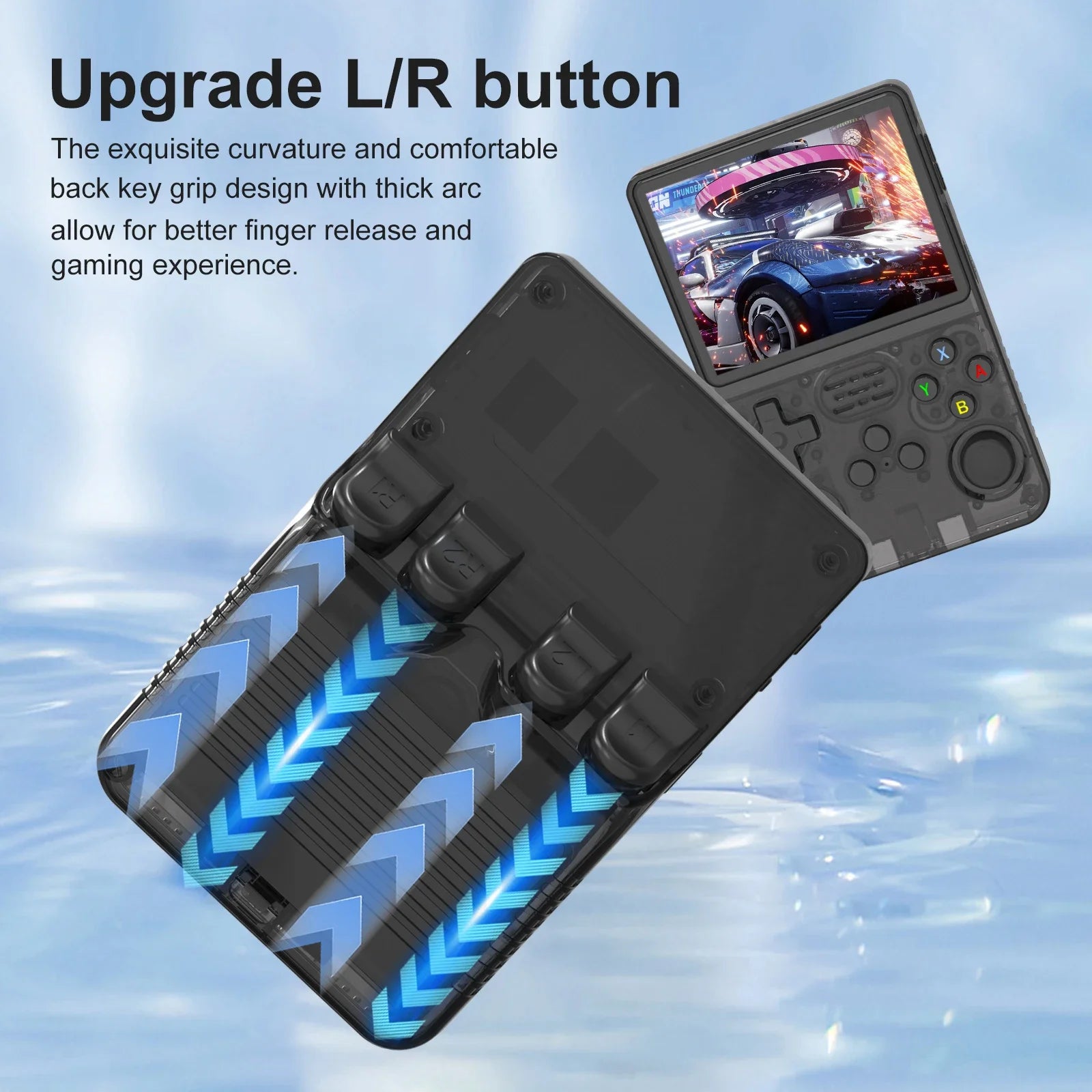 GAMINJA R36S Handheld Game Console 3.5Inch IPS 640x480 Screen Built in 64GB Memory Classic Games Portable Handheld Game Console Beauty World Shop