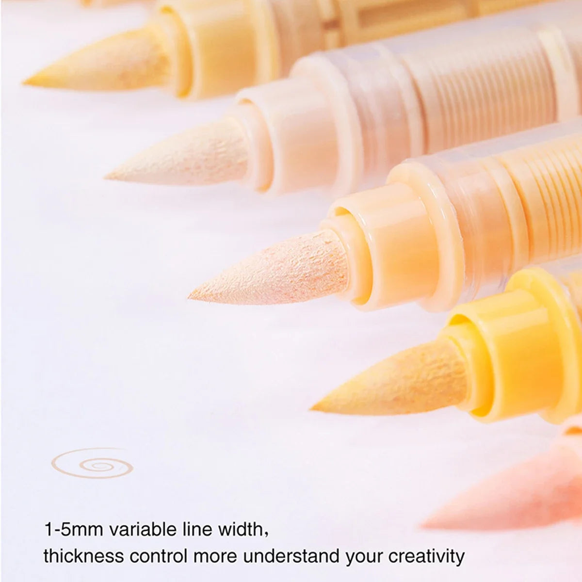 GuangNa 12-72 Colors Soft Brush Acrylic Marker Pen Set,Skin Tone, Macaron color,DIY Hand Drawn,Paint Art Markers pens,GN.8201F/M Beauty World Shop