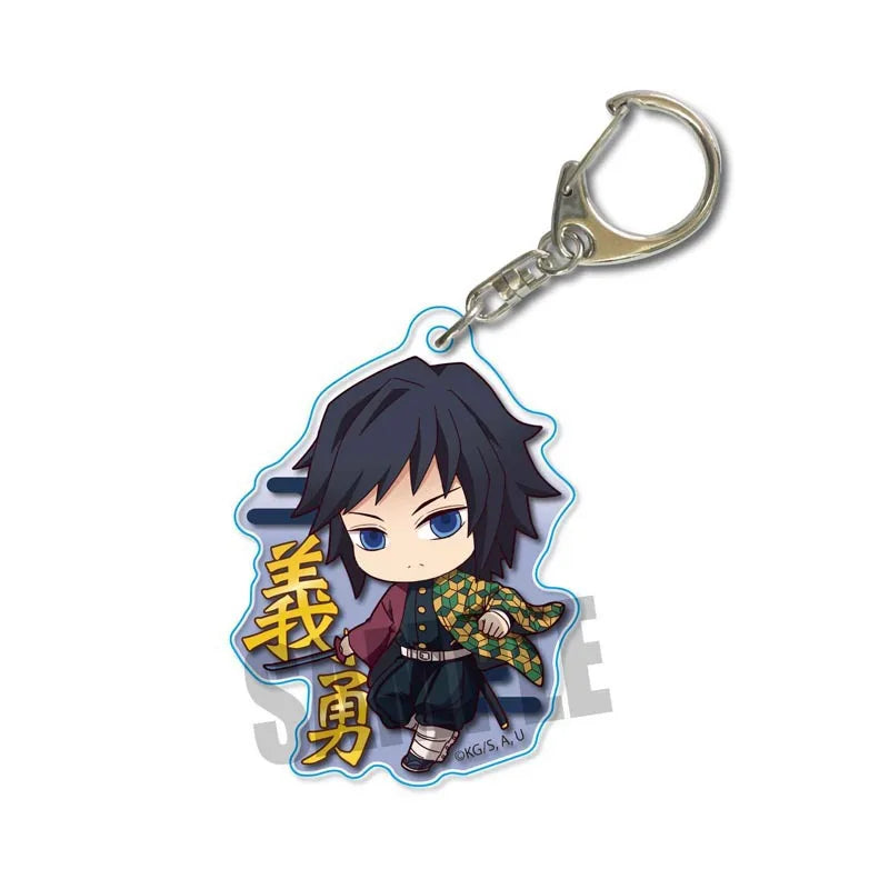 Demon Slayer doll toy Kimetsu No Yaiba Blade of Ghost Keychain Acrylic Pendant Car Key Chain Fans kids Xmas Gift Anime Jewelry Beauty World Shop