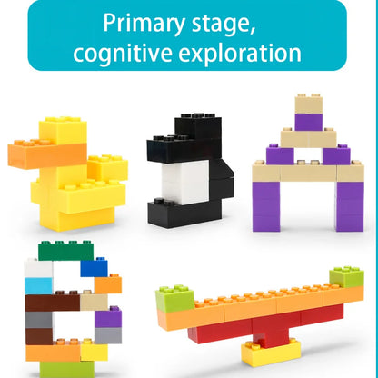 300/1000 DIY creative building blocks bulk set Urban Classic building blocks Assembled birthday gift children's educational toys Beauty Fashion