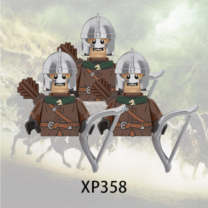 3pcs Lord Rings Elves Orcs Army Dwarf Rohan Mini Action Toy Figures Building Blocks Assembly Toys for Kids Birthday Gift Beauty World Shop