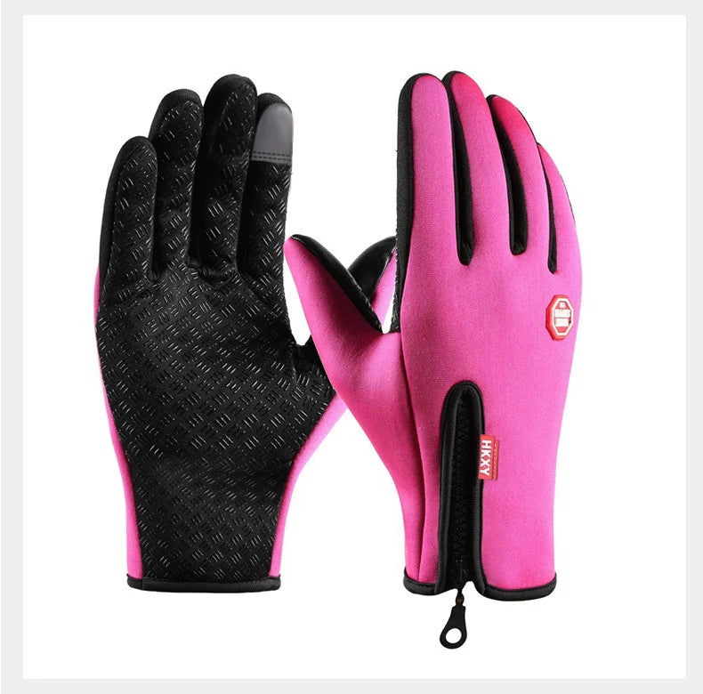Winter Men's And Women's Warm Gloves, Waterproof And Skin Friendly Touch Screen, Suitable For Cycling And Skiing Beauty World Shop