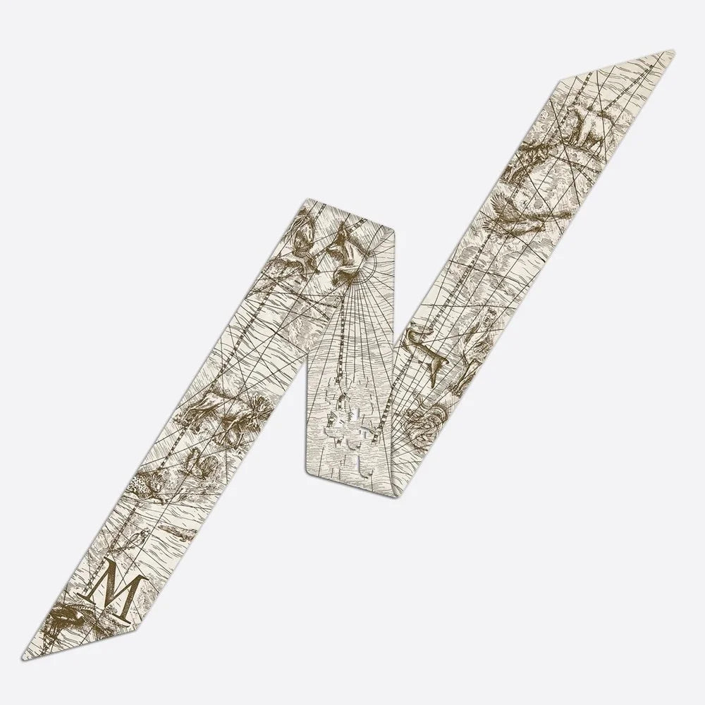 26 Letters Tarot Constellation Bag Scarf Twill Silk Scarves Women New Neckerchief Hair Headbands Beauty World Shop