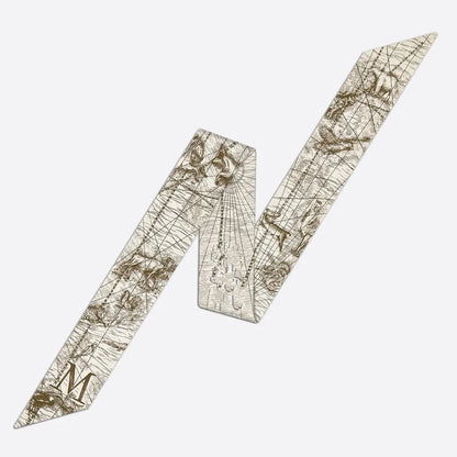 26 Letters Tarot Constellation Bag Scarf Twill Silk Scarves Women New Neckerchief Hair Headbands Beauty World Shop