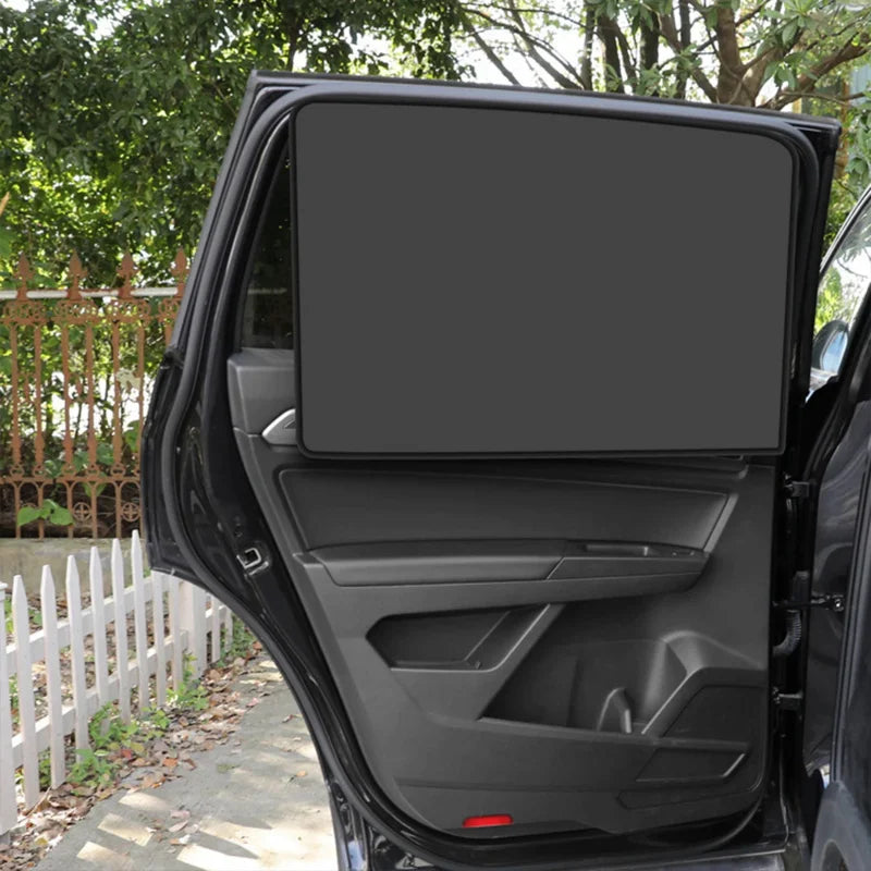 Magnetic Car Sunshade UV Protection Curtains Sun Shield Cover Double Sides Auto Window Sun shade Protector Cover Diy Accessories Beauty World Shop
