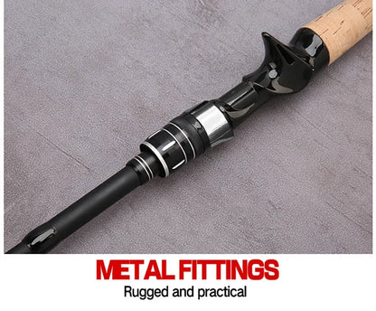 Telescopic Lure Rod 1.5M 1.8M 2.1M 2.4M Carbon Spinning Rod Baitcasting Fishing Pole 8g-25g Wooden Handle Casting Fishing Tackle Beauty Trend Shop