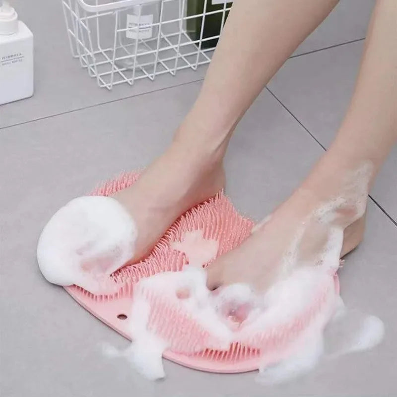 Exfoliating Foot Brush and Back Scrubber Anti-Slip Suction Cup - Deep Cleansing and Exfoliating Tool for Body Dirt Removal Beauty World Shop