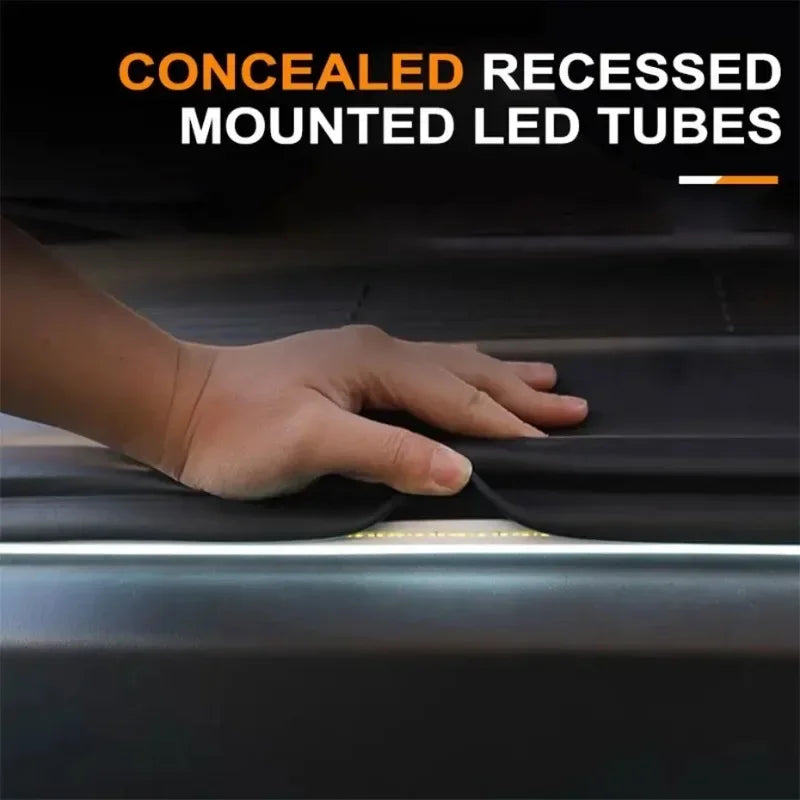 Car high brightness trunk lighting ambient light interior decoration LED wiring free automatic sensing tailgate light strip Beauty World Shop