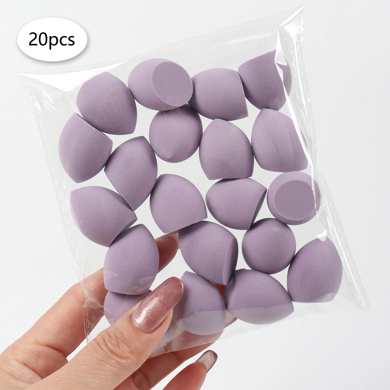 20 件装 Mini Finger Puff Beauty Cosmetic Foundation Cosmetic Sponge Makeup Blender Suitable for Cream & Powder Concealer Beauty World Shop