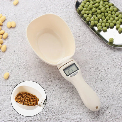 Pet Food Measuring Scoop Electronic Dog Cat Food Measuring Cup Digital Spoon Scale Kitchen Food Scale with LED Display Beauty World Shop