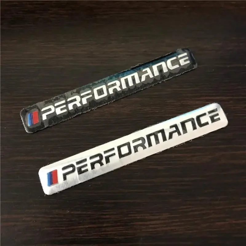 4Pcs Car Decal Logo Badge Auto Parts Sticker Not Easy To Fall Waterproof Power Performance Car Sticker Beauty World Shop