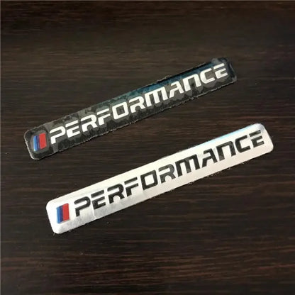 4Pcs Car Decal Logo Badge Auto Parts Sticker Not Easy To Fall Waterproof Power Performance Car Sticker Beauty World Shop