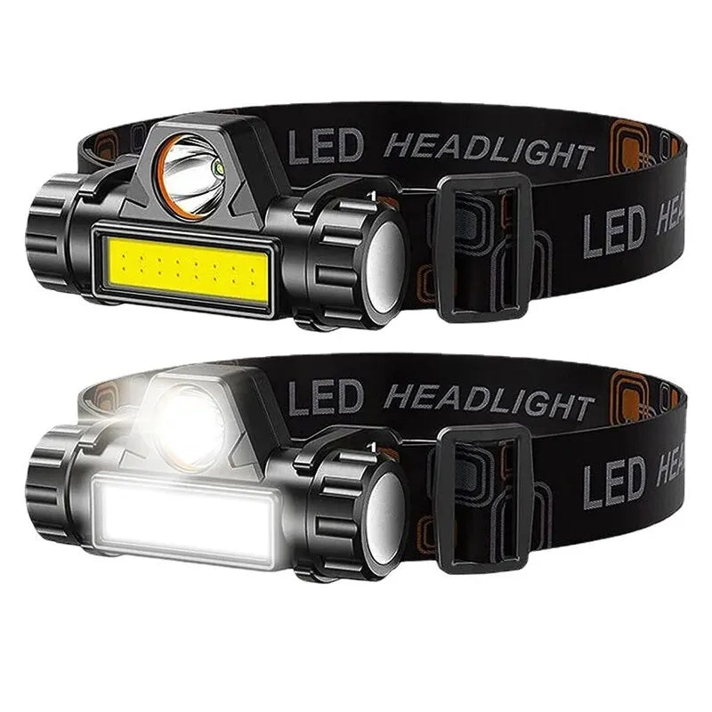 Rechargeable COB LED USB Headlamp Strong Magnetic Powerful Headlight Super Bright Waterproof Head Torch For Outdoor Fishing Beauty World Shop