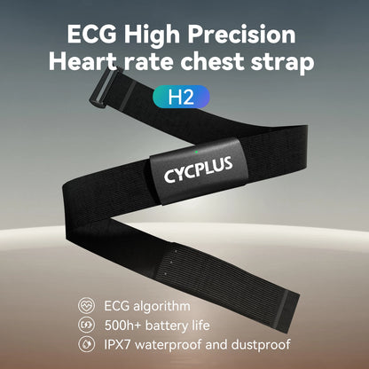 CYCPLUS H2 Heart Rate Sensor Chest Strap Belt Dual Mode ANT BLE Cycling Computer Bike Accessories Sports Heart Rate Monitor Beauty World Shop