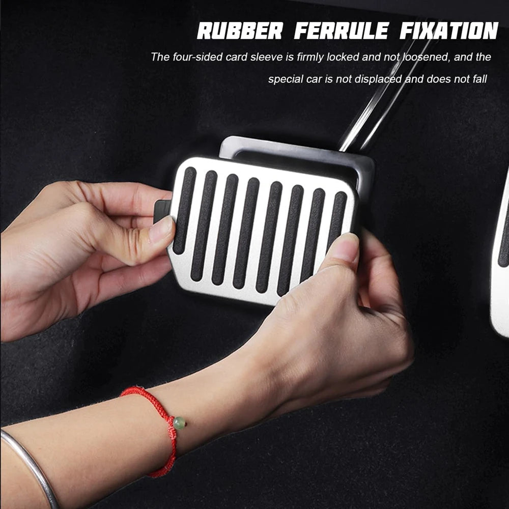 Foot Pedal Pad for Tesla Model 3 Y Juniper Non-Slip Performance Aluminum Car Accessories Model 3/Y Brake Accelerator Pedal Cover Beauty World Shop