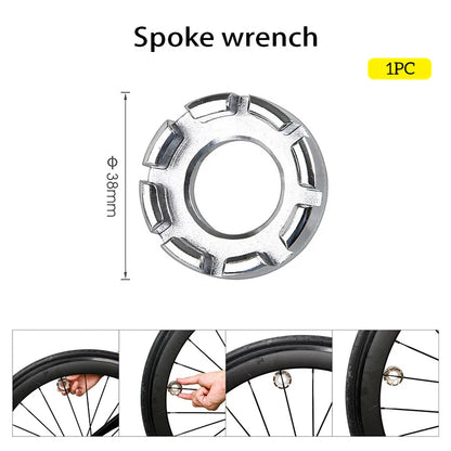1PC Bicycle Spoke Wrench Tools Road Bike Spokes Key Cycling Tools Steel Wheels Tool MTB Bicycle Repair Remover Bike Accessories Beauty World Shop