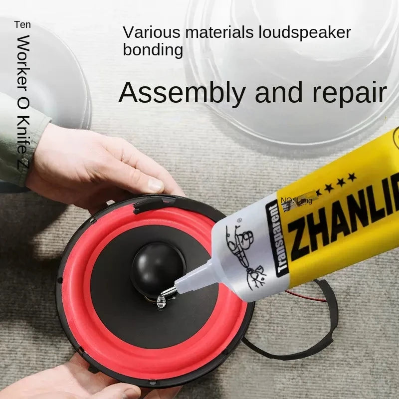 Zhanlida 15ml 50ml 80ml Black/transparent Speaker Repair Glue Foam Side Dust Cap Rubber Edge Cone Basin Strong Adhesive Beauty World Shop