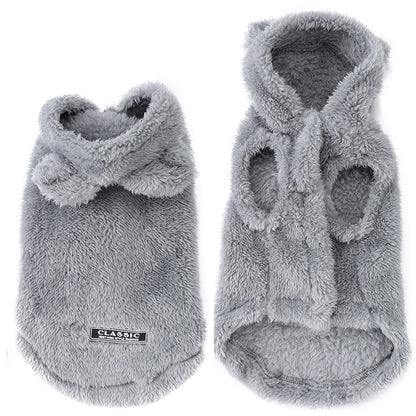 Soft Pet Coat For Small Medium Dogs Cats Dog Fleece Warm Cat Hoodies For Winter Funny Cute Rabbit Ear Sphynx Puppy Kitty Clothes