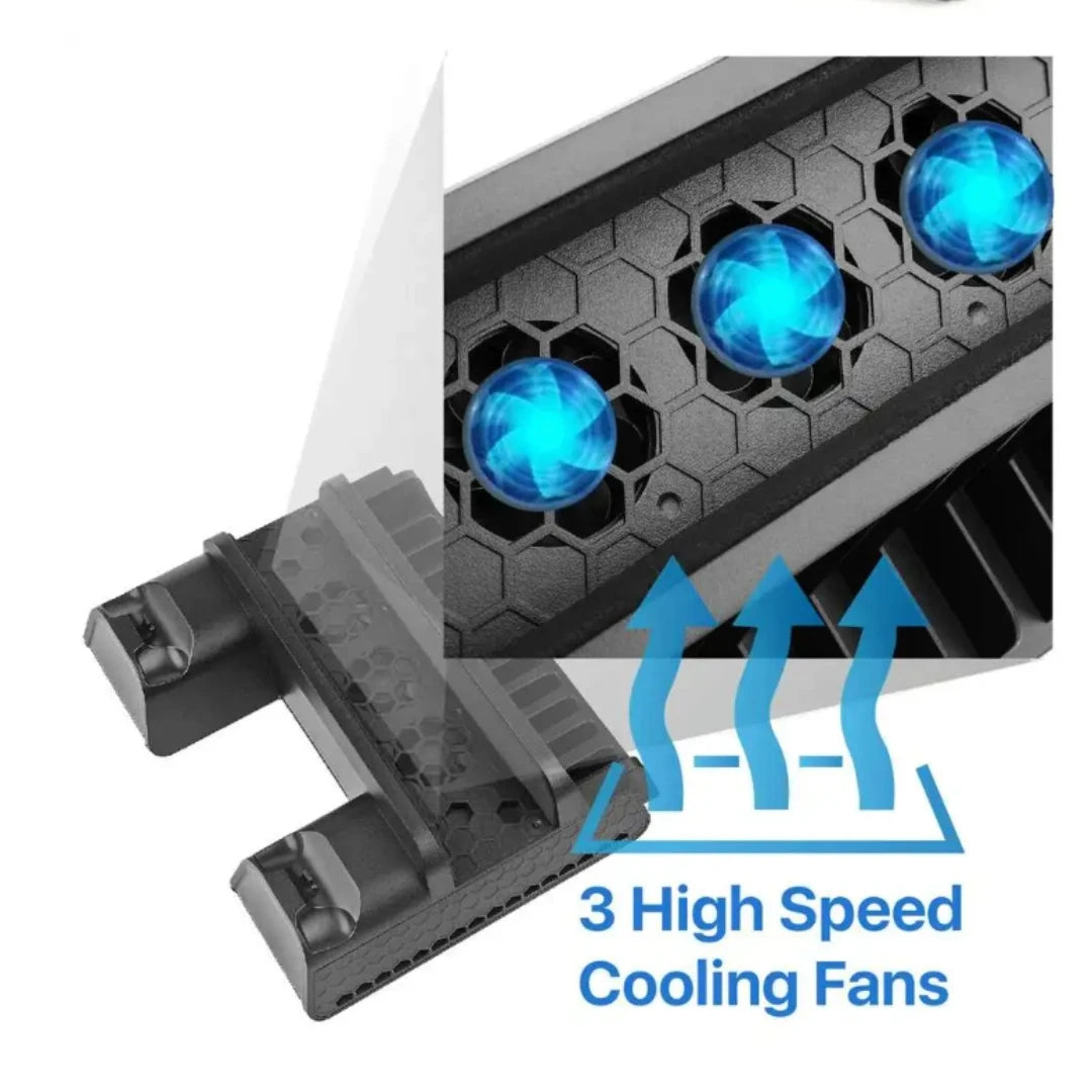 Stand Fan For Support Sony Play Station PS4 Pro Slim Console Playstation PS 4 Game Controller Cooler Accessories Cooling Control Beauty World Shop