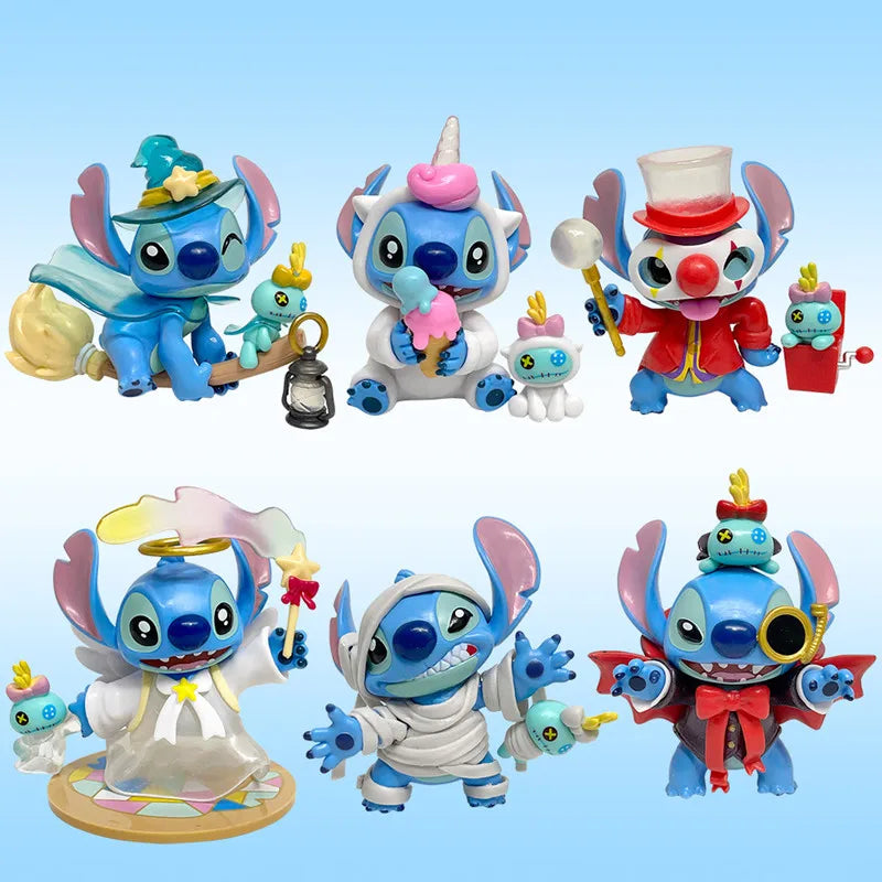 Stitch Weird Diary Series Anime Figures Creative Cute Doll Statue Model Mystery blind box Toys Children Birthday Gifts Beauty World Shop