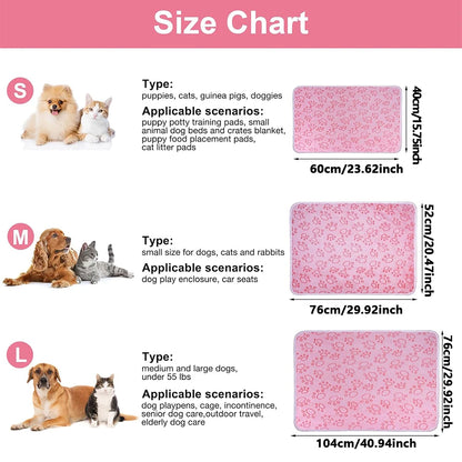 1pcs Ultra-Soft Paw Print Dog Blankets - Machine Washable, Cozy Pet Pillow Pads for Indoor & Outdoor Use - Ideal for Small to La Beauty World Shop
