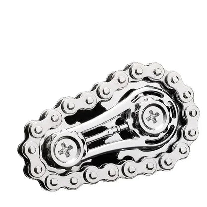 Sprocket Flywheel Flywheel Flying Top Flying Disk Anti-Anxiety Ornaments Metal Bicycle Chain EDC Rotating Flying Disk Adult Toy Beauty World Shop