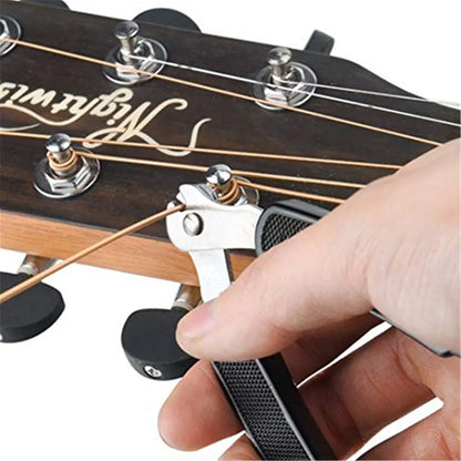 Guitar String Winder String Cutter Bridge Pin Puller 3 IN 1String Peg Winder Guitar Repair Tool Black Beauty World Shop