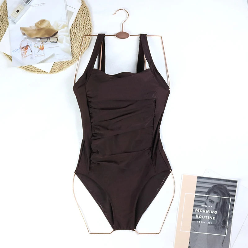 2024 One Piece Swimsuit Sexy Plus Size Swimwear Women Tummy Control Beach Wear for Bathing Suits Monokini Maillot De Bain Female Beauty World Shop