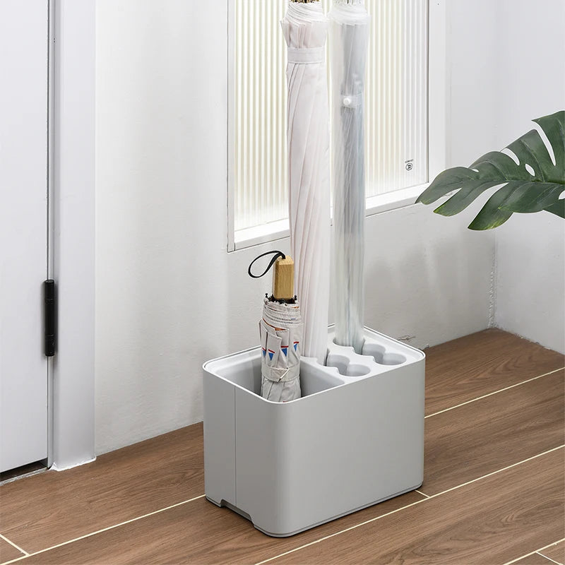 Umbrella rack with drip tray, suitable for space saving storage in the corner of the entrance passage, can hold 10/15 umbrellas Beauty World Shop
