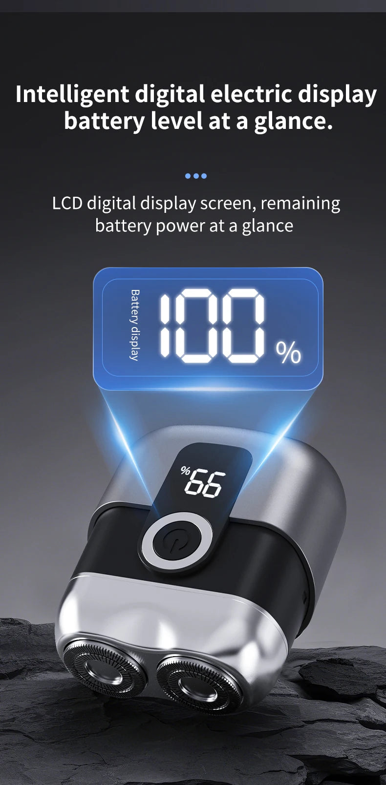 Mini electric shaver, compact and fast charging for home use, men's car shaver, portable for home use, gift for father and boyfr Beauty World Shop