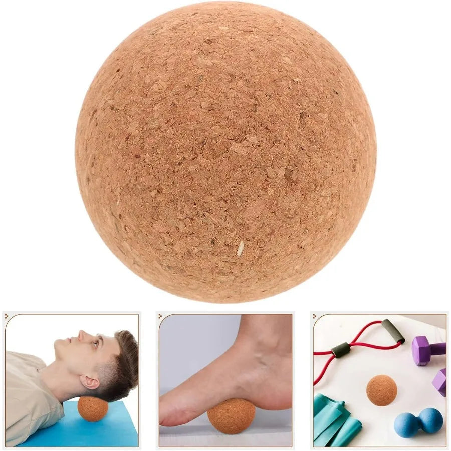 Cork Massage Ball for Muscle Relaxation, Deep Tissue Massager for Back & Shoulders, Portable Self-Care Tool Beauty World Shop