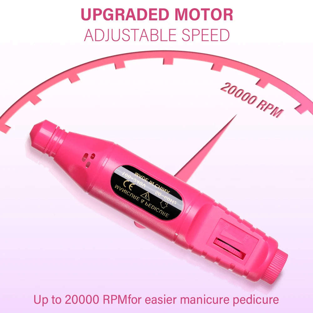 LINMANDA 6 In 1 Electric Nail Drills Kit Remove Polisher Manicure Portable Nail File Nail Drill Equipment  Pen Tools Machine Beauty World Shop