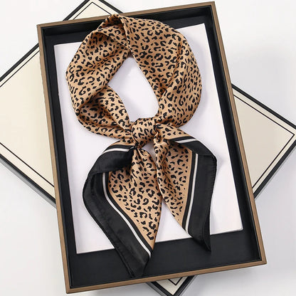 60Colors Luxury Scarf Women 70*70Cm Silk Feel Square Hair Wrapping Foulard Satin Shawl Big Size Head Bandana Hijab Handkerchief Beauty World Shop