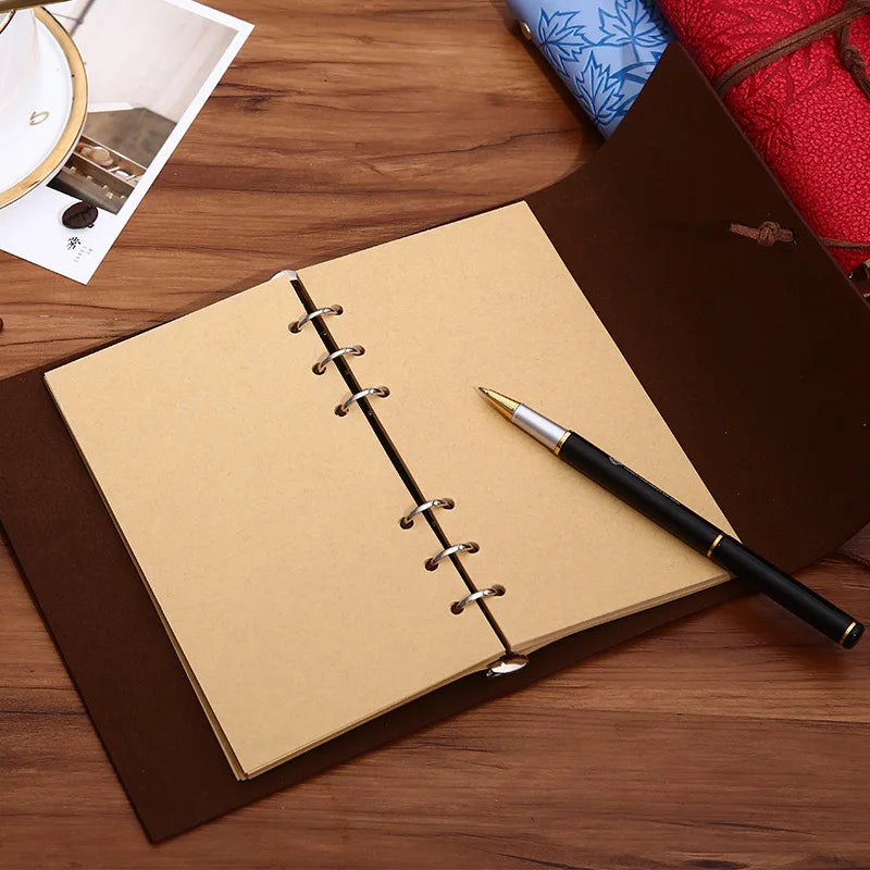 45 Sheets A5 A6 A7 Loose Leaf Notebook Refill Spiral Binder Inner Page Line Blank craft  Grid Inside Paper Stationery Beauty World Shop