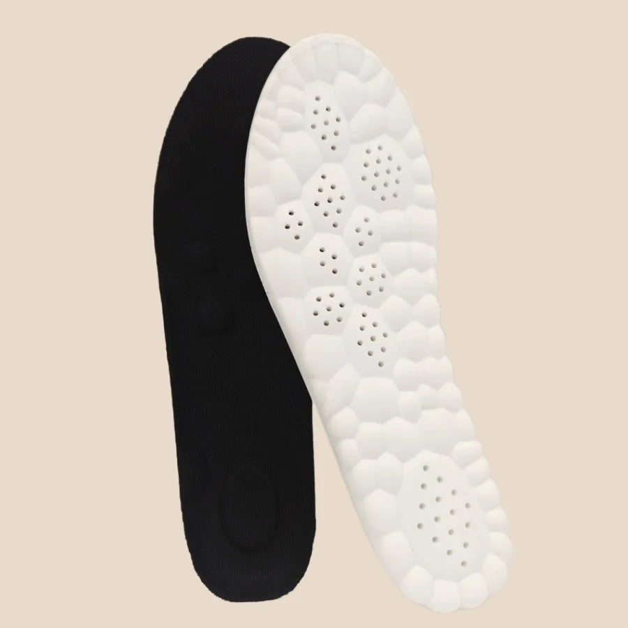 High Elasticity Latex Sport Insoles Soft Shoe Pads Arch Support Orthotic Insoles Breathable Deodorant Shock Absorption Cushion Beauty Fashion