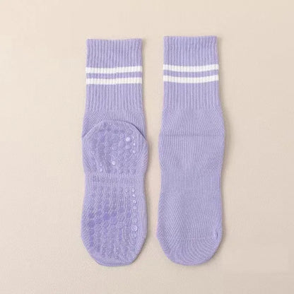 8 Pairs Girl Women's Yoga Socks Solid Colors Non-Slip Grip Socks for Pilates Workouts Ballet Dance and Gym Socks Beauty World Shop