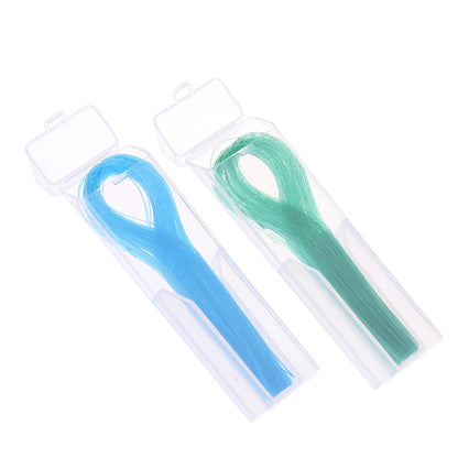 100Pcs Dental Floss Threader Dental Traction Line Oral For Crown Brace Bridge Implant Hoop Threading Braces Steel Traction Beauty World Shop