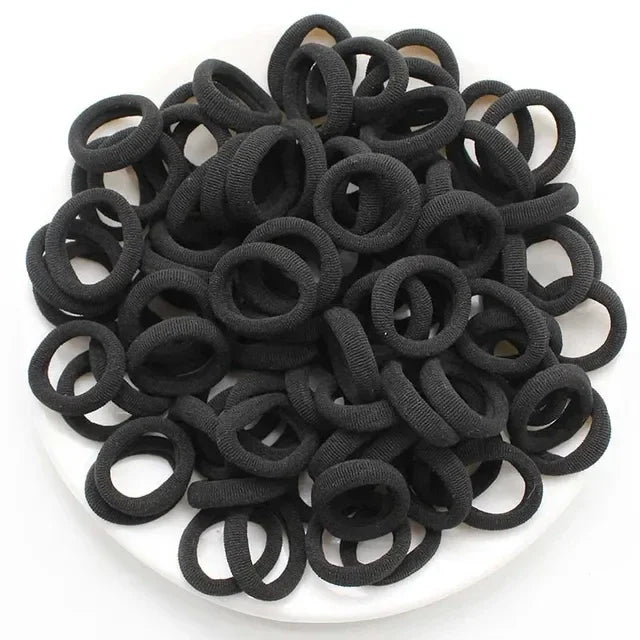 200PCS Women Girls Colorful Nylon Elastic Hair Bands Ponytail Hold Small Hair Tie Rubber Bands Scrunchie Hair Accessories Beauty World Shop