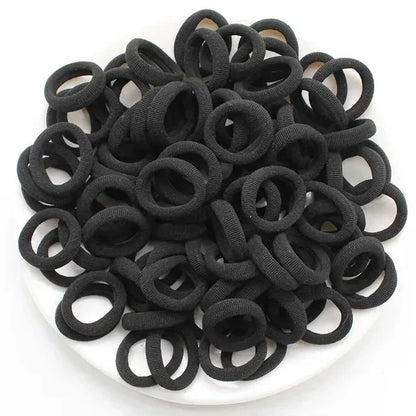 200PCS Women Girls Colorful Nylon Elastic Hair Bands Ponytail Hold Small Hair Tie Rubber Bands Scrunchie Hair Accessories Beauty World Shop