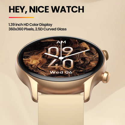 New Zeblaze Btalk 3 Plus Voice Calling Smart Watch 1.39'' Large HD Color Display Fitness Tracking Smartwatch for Men and Ladies Beauty World Shop