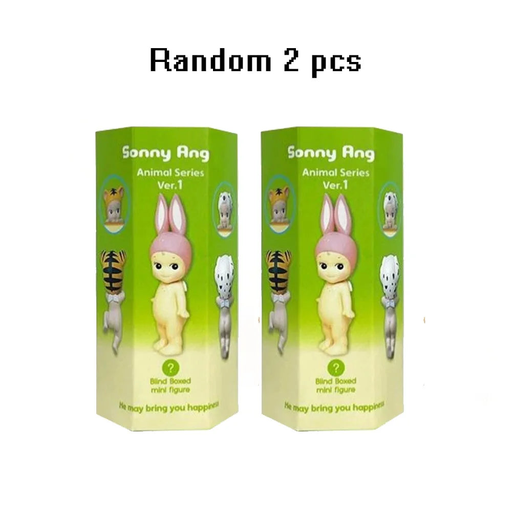 Angel Hippers Animal Blind Box Anime Figures Cute Doll Toy Office and Room Decor Doll Toy Children's Birthday Surprises Bag Gift Beauty World Shop