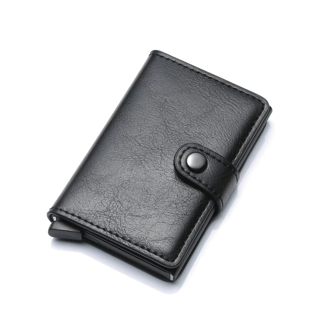 Rfid Credit Card Holder Men Wallets Luxury Small Smart Wallet Metal Business Mini Cardholder Case Women Minimalist Walet for Men Beauty World Shop