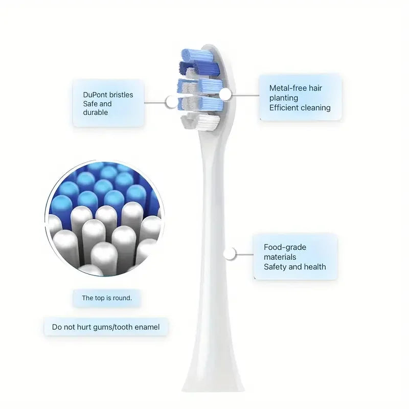 4-16pcs Replacement Toothbrush Heads Compatible with Philips Replacement Brush Heads with Protective Cover Soft Dupont Bristles Beauty World Shop