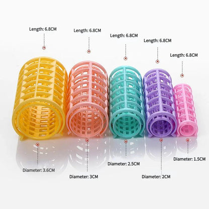 6/8/10/12/14Pcs Heatless Hair Curler No Heat Hair Rollers Root Perm Rods Bangs Curling Rod Plastic Lazy Curls Hair Styling Tools Beauty World Shop