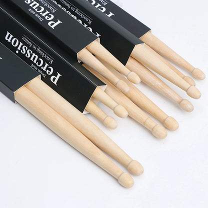XINY-1 Pair Maple Drumstick 5A 7A 5B Three Model Set Walnut Grade Sound Penetration Drummer Practice Stage Performance Drumstick Beauty World Shop