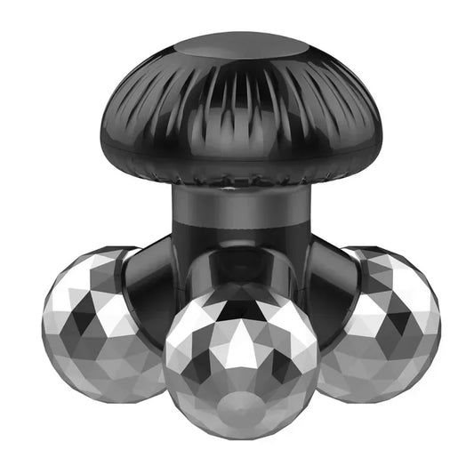 New 4 in1 Handheld Vibrating Massager with 3 Kneading Massage Heads for Self Massage Relaxation or Muscle Tension Mini Massager Beauty World Shop