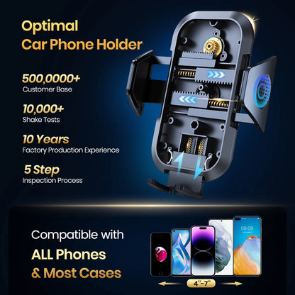 Car Phone Holder Mount,TOPK Upgrade Auto Locking Universal Phone Stand Holder with Hook Clip for Car Air Vent for iPhone Samsun Beauty World Shop
