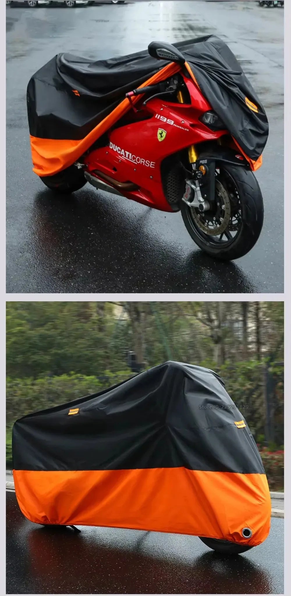 Motorcycle Thick 190T Waterproof Universal Outdoor Uv Electric Bike Protective Motorbike Dust Rain Sunshade Cover for All Season Beauty World Shop