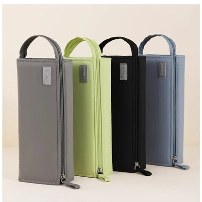 Mega Pencil Case! 20+ Slots & Mesh Pockets. Rigid Non-Bend + 90° Zipper. All-in-One for School/Travel Beauty World Shop